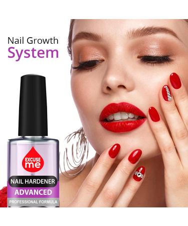 Excuse Me Nail Hardener 0.5 oz - Advanced Formula Strengthener for Nail Growth (Pack of 1) - Buy Online on GoSupps.com