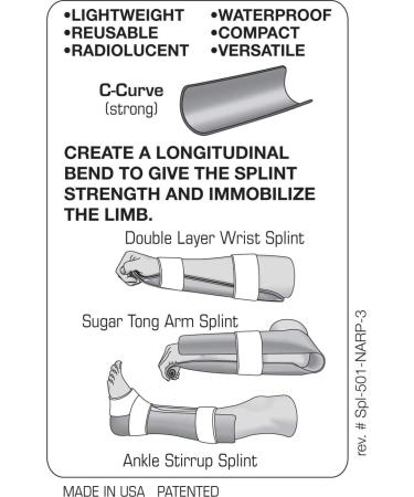 SAM Splint II Tactical Maleable Splint - Olive Drab | Flexible and Versatile splint for First Aid Kit - Buy Online on GoSupps.com