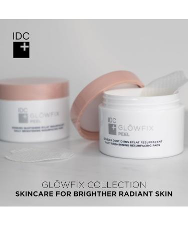 IDC Dermo Glowfix Peel Cotton Pads - Vegan Exfoliating Facial Rounds with Glycolic Acid - 60 Pads for Men & Women - International Shipping Available - Buy Online on GoSupps.com