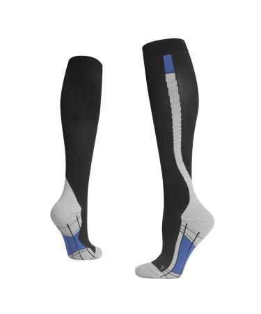 Docen Professional competitive sports compression stockings gray-3 pairs SM thigh compression stockings 20-129 mmHg S/m ash-3 pairs