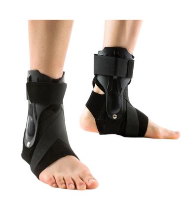 Ankle Fixation Brace Unisex Support Rehabilitate Ankle Joint Brace for Women Men Black L