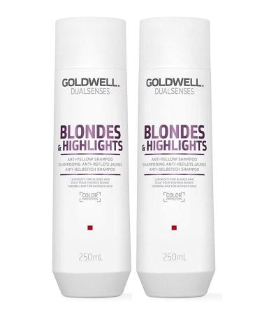 Goldwell DS Blondes & Highlights Lot de 2 shampoings anti-jaunes 250 ml
