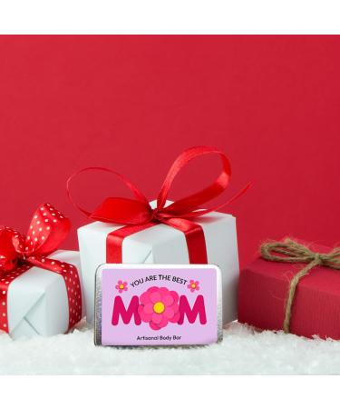 Shop Gears Out Best Mom Soap Bar & Tin Set - Unique Mother's Day Gift Pink Soap for Women Perfect Stocking Stuffer - Buy Online on GoSupps.com