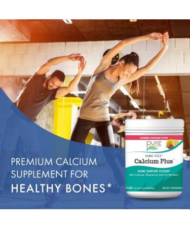 Pure Essence IonicFizz Calcium Plus Raspberry Lemonade - 210g (7oz) - Buy Online on GoSupps.com