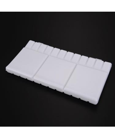Watercolor Palette Folding Paint Tray with 33 Compartments, Thumbhole, and Brush Holders - White - Buy Online on GoSupps.com