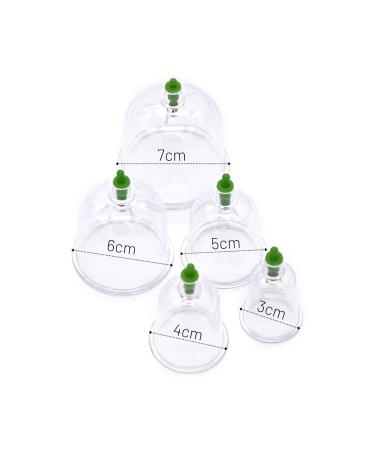100 Cupping Glasses Set with Pump & 100 Derby Razor Blades - Hijama Cupping Therapy Kit (7cm) for Optimal Health - Buy Online on GoSupps.com