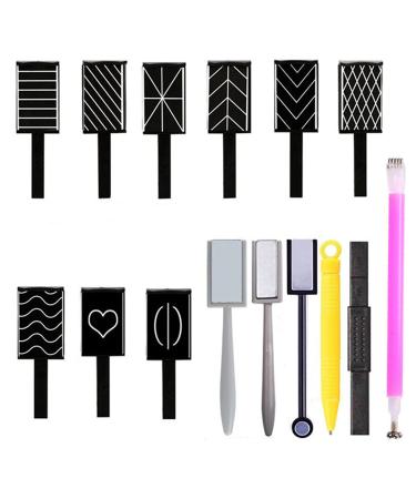 5 pieces nail magnet stick set mknzome nail magnet pen and strong magnet stock puncture pencils for DIY 3D magnetic cat eye uvgel Polish nail art (15 pieces) - Buy Online on GoSupps.com