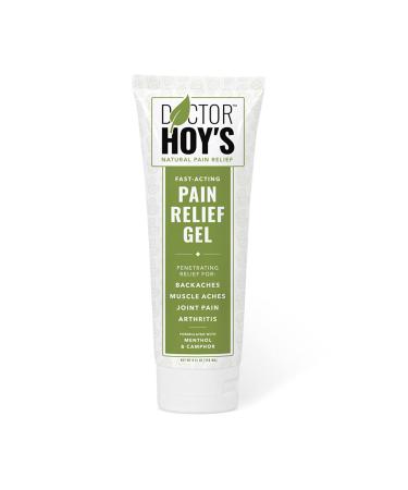 DOCTOR HOY'S Natural Pain Relief Gel Topical Arnica Anti-Inflammatory Gel for Arthritis Joint Pain and Muscle Strains - Clean Safe and Effective Pain Relief 4 Ounce (Pack of 1)