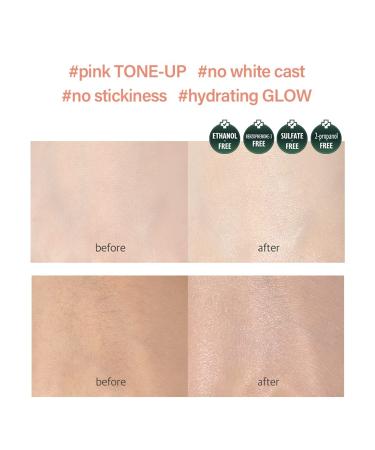 Dalba Waterfull Vegan Tone-Up Sunscreen - Natural Pink Glow Hydrating Essence SPF 50+ 1.69 fl.oz - Buy Online on GoSupps.com