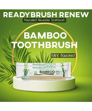 GermSafe24 ReadyBrush Bamboo Handle Toothbrush | Soft Bristles | Sustainable | Box of 144 - Buy Online on GoSupps.com
