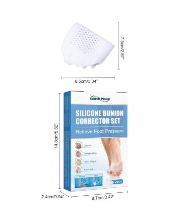 Soft Silicone Frogued Toe Separator Set for Pain Relief & Correcting Hallux Valgus - 2 Pack - Buy Online on GoSupps.com
