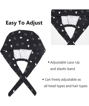 CHUANGLI 3Pcs Gourd-Shaped Working Caps with Upgrade Sweatband - Adjustable Hats for Women/Men - Medium-Large - B08 Tooth Design (Black/Grey/Pink) - Buy Online on GoSupps.com