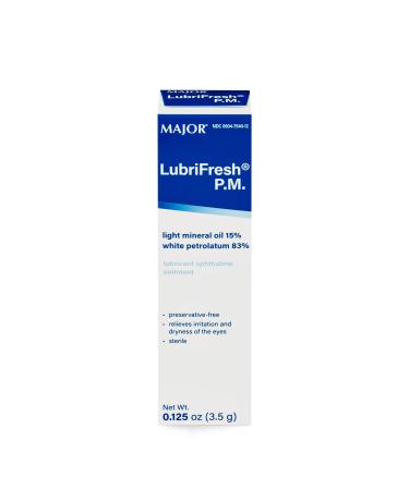 MAJOR Lubrifresh P.M. Sterile Ophthalmic Ointment - Preservative-Free Eye Care - Dry Eye Relief Lubricant - 3.5 g (1 Pack)