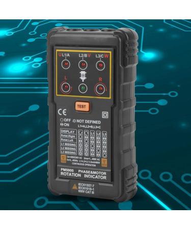 Tester Motor Rotation Indicator Portable Handheld Three-Phase Sequence Presence Rotation Tester Indicator Detector Meter - Buy Online on GoSupps.com