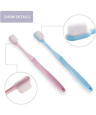 Extra Soft Nano Toothbrush for Sensitive Gums - 20 000 Bristles for Gentle Cleaning | Blue - 1 Piece - Buy Online on GoSupps.com