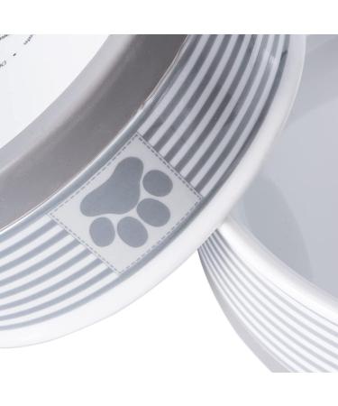 Bone Dry Paw & Patch Ceramic Pet Collection Medium Set - 6x2 Gray - Buy Online on GoSupps.com