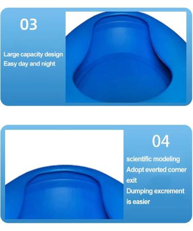 NEDLON Plastic Bedpans Unisex Thicken Bed Pan Portable Toilet Potty for Bedridden Old Man Pregnant Woman Hospital Or Home Use (Color : Blue) - Buy Online on GoSupps.com