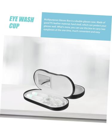 Lurrose Double-Layer Glasses Case | Multi-Purpose Contact Lens & Sunglasses Holder | 16x7x5.5cm | Ideal for Outdoor Use | International Shipping Available - Buy Online on GoSupps.com