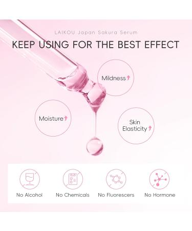 S rum visage fleur de cerisier Soin de la peau pour taches sombres peau du visage teint in gal ridules pores peau s che anti- ge et peau S rum facial pour femme pour une peau claire lisse - Buy Online on GoSupps.com