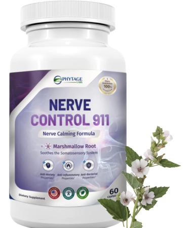 Nerve Control 911 - Natural Plant-Based Nerve Health & Pain Management Support Supplement (60 Capsules)