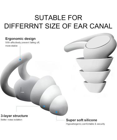 Buy Noise Cancelling Ear Plugs for Sleeping | Reusable Soft Silicone Earbuds | 40dB Noise Reduction for Sensitivity & Travel - Buy Online on GoSupps.com