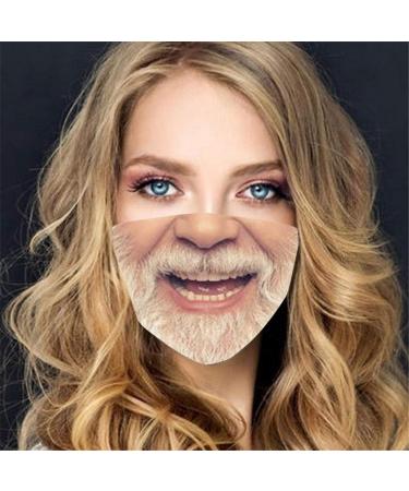 Amyglin Funny 3D Motif Bandanas | Washable Reusable Mouth-Nose Protection | Breathable Dustproof Neck Gaiter (One Size A045) - Buy Online on GoSupps.com