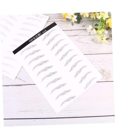 Balacoo 6 Sheets Pairs Makeup Stickers Ladies Makeup Brow Tattoos Transfer Stickers Supplies Miss Make up - Buy Online on GoSupps.com