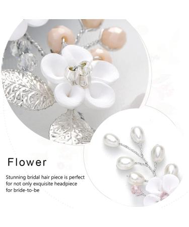 Vakkery Wedding Hair Accessories - Silver Flower Hair Pins & Clips | Bridal Jewelry for Women & Girls (3 Pack) - Buy Online on GoSupps.com