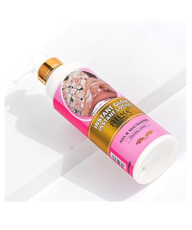 AILKE Skin Glowing Body Lotion - Moisturizing & Nourishing Vegan Cream with Niacinamide & AHA for Dull Skin - 16.9 fl oz - Buy Online on GoSupps.com