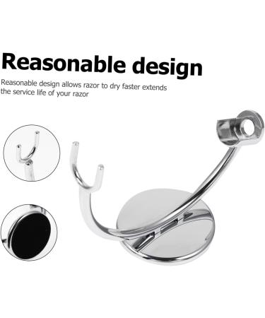 Angoily 2 pcs Stainless Steel Razor Holder - Decorative Bathroom Gift | Durable Zinc Shaving Stand - Buy Online on GoSupps.com