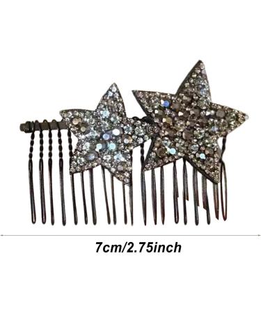 Hair Comb Clips - Shape Hair Finishing Fixer Comb | ABS Upside-Down Comb Hairpin Pentagram Hairpin Hair Finishing Fixer Comb Bridal Hair Pins Hair Accessories For Girls Women - Buy Online on GoSupps.com