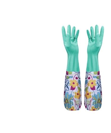 SEPTAM Cleaning Gloves Kitchen Cleaning Gloves Home Work Rust Proof Hand Protection Long Sleeve Work