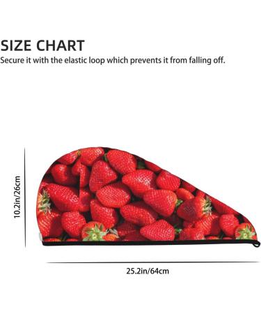 Hair Towel Wrap - Quick-Dry Towel Turban with Button - Strawberry Red Hair Drying Towel - Buy Online on GoSupps.com