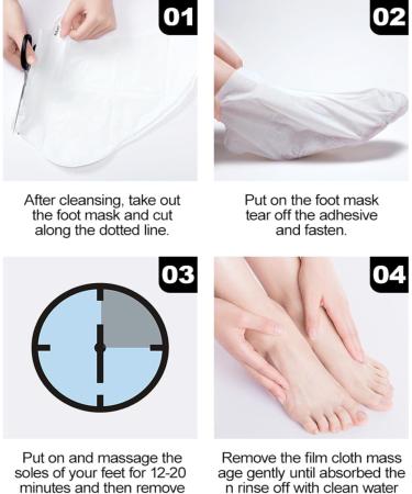 Foot Peel Mask for Hard Skin 2 Pairs Foot Moisturiser Exfoliating Sock Foot Care Hydrating Peeling Foot Mask Foot Exfoliator Foot Masks for Callus Remove Repair Cracked Heel Dead Dry Skin(Avocado) - Buy Online on GoSupps.com