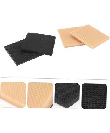 USHOBE 8 Pcs High Heels Rubber Sole Protectors & Shoe Stickers - Heel Repair & Grip Supplies in Black Khaki - Women's High Heel Caps & Nails - Buy Online on GoSupps.com