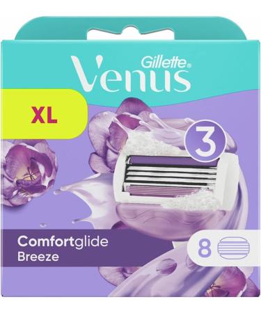 Gillette Venus Comfort Glide Breeze Razor Blades - 8 Pack | International Shipping Available - Buy Online on GoSupps.com
