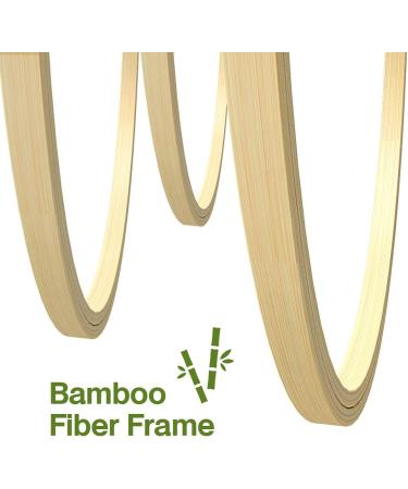 Caydo 6-Piece Bamboo Embroidery Hoop Set - 4 to 10 Inch Rings for Cross Stitch and Embroidery - Buy Online on GoSupps.com