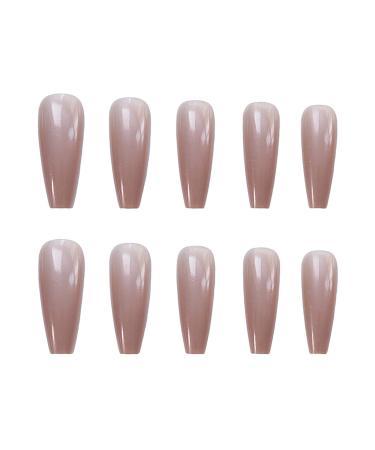 Chtom Naked Purple Purple Fake Tabs Wearing Nail Sticker (Color : Naked)