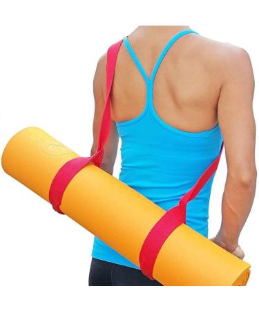 LUFA Adjustable Yoga Mat with Cotton Sling & Shoulder Strap - Fits All Sizes | International Shipping Available - Buy Online on GoSupps.com