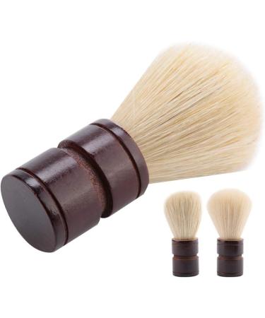 Anggrek Traditional Shaving Brush - Portable Men's Nylon/Bristle Brush for Home & Salon | Premium Wooden Rasier Brush with Shaving Foam & Soap - Buy Online on GoSupps.com
