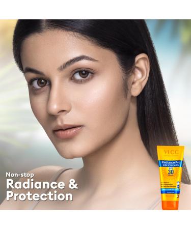VLCC Radiance Pro SPF 30 PA+++ Sun Screen Gel - 50g | Best International Shipping - Buy Online on GoSupps.com