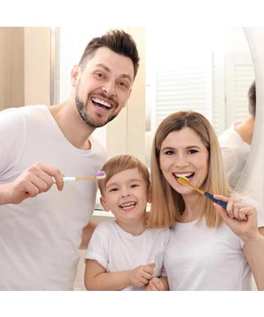 Fulenyi Extra Soft Toothbrushes for Adults - 6-Pack Wide Head Design | Gentle Care for Sensitive Teeth - Buy Online on GoSupps.com