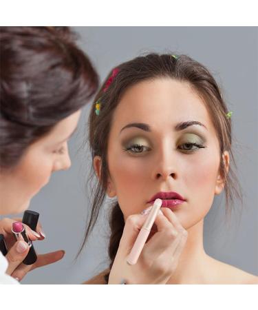 3pcs Portable Lip Brush Set - Travel Size Face Makeup Brush with Cover | Round Head Smudge Applicator for Lipstick & Eye Shadow (3 Colors - Buy Online on GoSupps.com