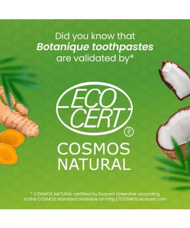 Ecocert Cosmos Natural certified Himalaya Botanique Whitening Antiplaque Toothpaste Turmeric + Coconut Oil for Brighter Teeth | Fluoride & Gluten Free 75 ml - Buy Online on GoSupps.com