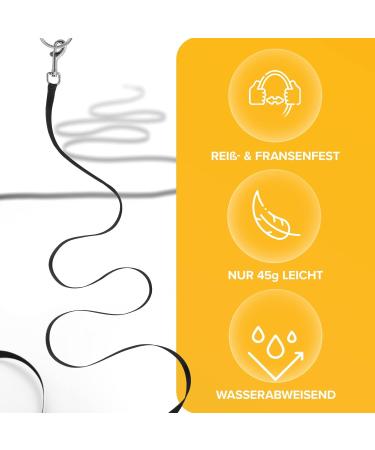 Tierhood Drag Line for Dogs & Cats - 5m/10m/15m Lightweight Leash with 360 Carabiner & Hand Loop - Perfect for Small Dogs & Cats - Buy Online on GoSupps.com