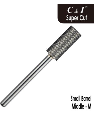Super Cut Upgrade Edition Small Barrel Nail Drill Bit for Electric Manicure Drill Machine Remove the Nail Gels Acrylic Gels or Dip Powder (Middle -M) - Buy Online on GoSupps.com