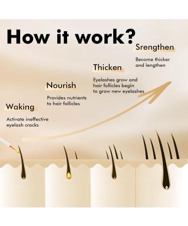 Eye Lash Serum for Fuller & Longer Looking Advanced Lash Enhancing Treatment Eyebrow Growth Support Serum with Natural Formula 6ml (type 1) - Buy Online on GoSupps.com