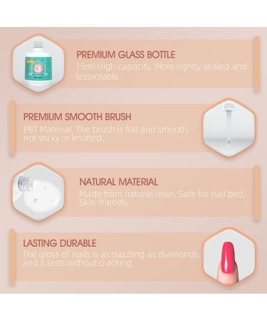 SOORIA Dip Powder Liquid Set - 2-in-1 Base & Top Coat, Primer, Activator - Nail Art DIY Salon French Manicure - Fast Dry, No Lamp Needed - Buy Online on GoSupps.com
