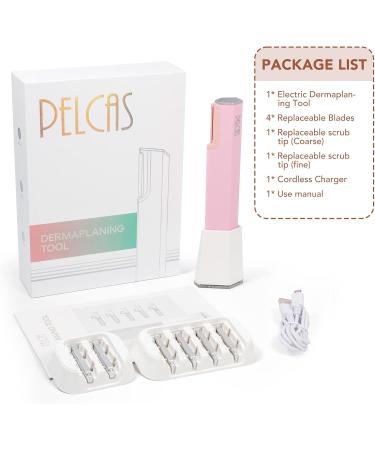 Pelcas 2-in-1 Electric Dermaplaning Tool | Painless Facial Hair Remover & Dead Skin Exfoliator for Women - Anti-Aging Ultrasound Epilator - Buy Online on GoSupps.com