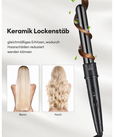 CCKeyin 5 In 1 Curling Iron Set | Multifunctional Ceramic Curler Kit for Large & Small Curls | International Shipping Available - Buy Online on GoSupps.com